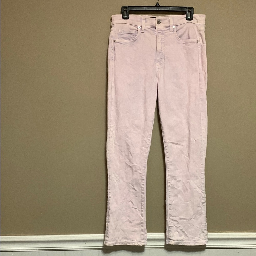 Veronica Beard Women’s Carly Kick Flare High-Rise Wash Lavender Stretch Jeans 30